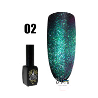 Гель лак котяче око 24D Global Fashion magic cat № 2